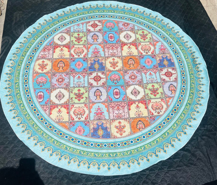 رومیزی گرد چهل تیکه قطر ۱۴۰ سانتی متر