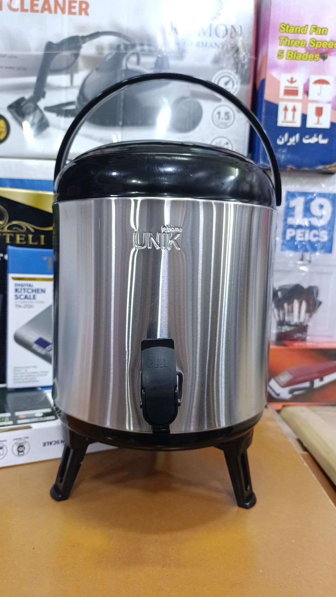 کلمن ۸ لیتری یونیک استیل دوجداره